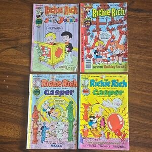 Richie Rich Comic Book Set Vintage CASPER, JACKIE JOKERS, POOR LITTLE RICH BOY